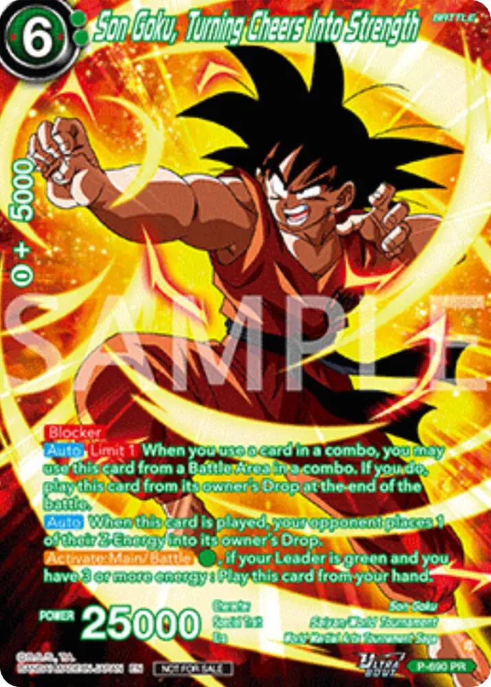 Son Goku, Turning Cheers Into Strength