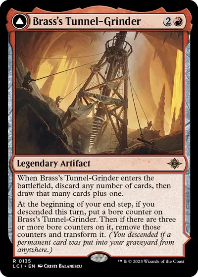 Brass's Tunnel-Grinder // Tecutlan, the Searing Rift