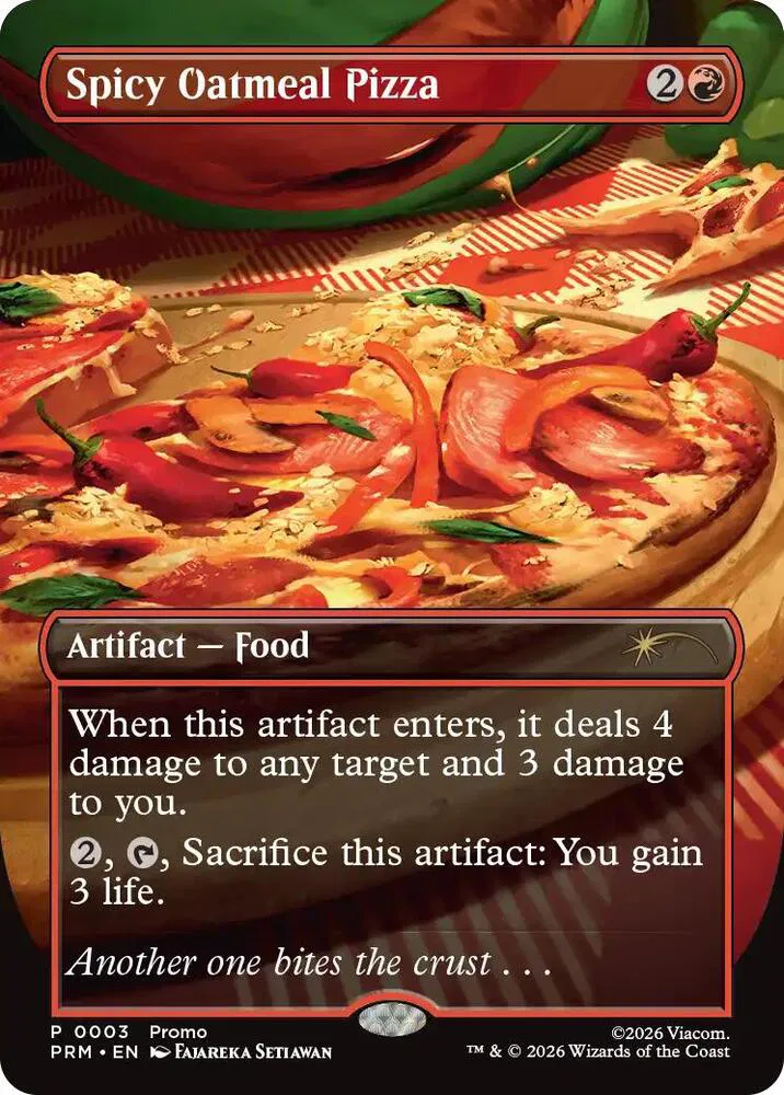Spicy Oatmeal Pizza