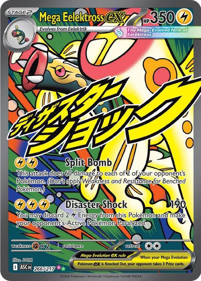 Auction card for Mega Eelektross ex