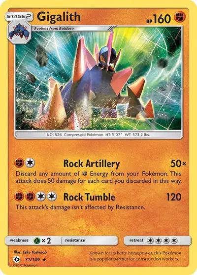 Auction card for Gigalith