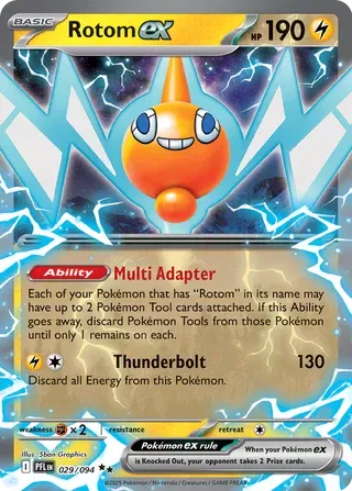 Auction card for Rotom ex