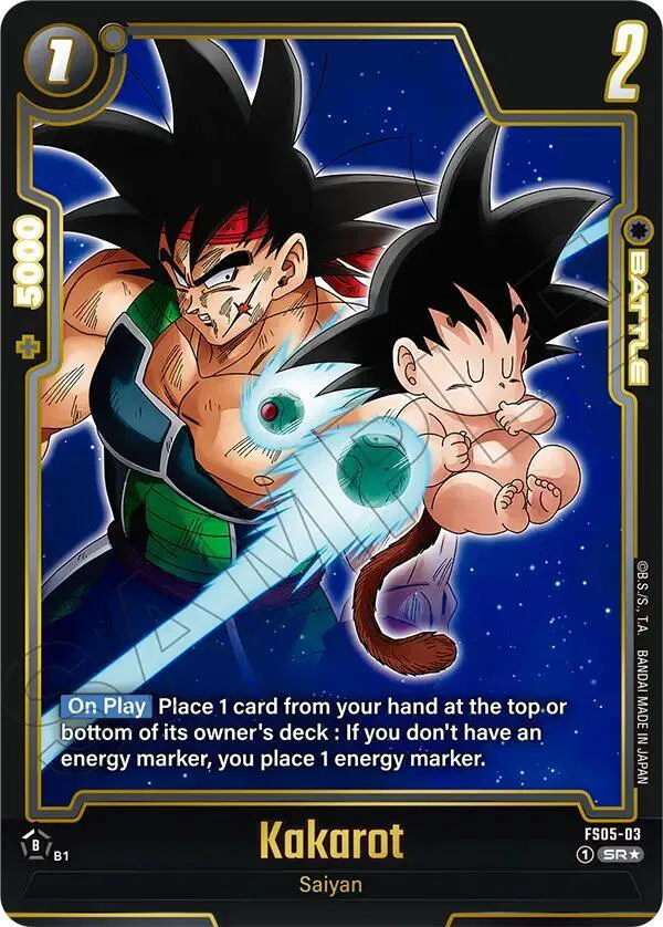 Auction card for Kakarot (Alternate Art)