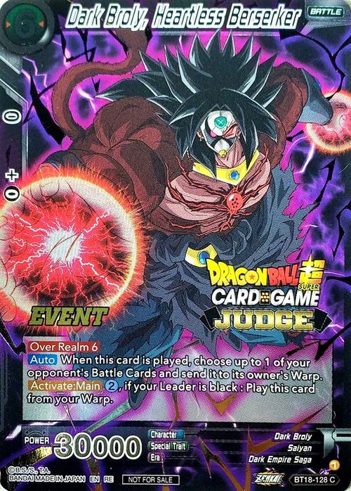 Dark Broly, Heartless Berserker