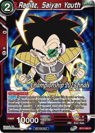 Raditz, Saiyan Youth