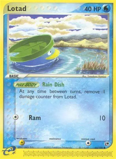 Auction card for Lotad (66)