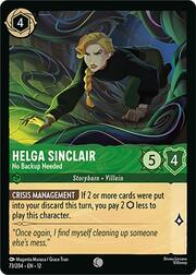 Helga Sinclair - No Backup Needed