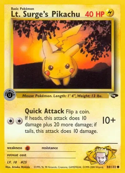 Lt. Surge's Pikachu