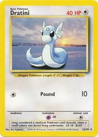 Auction card for Dratini