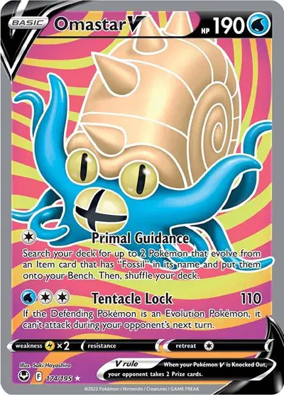 Auction card for Omastar V (Full Art)