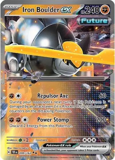 Auction card for Iron Boulder ex