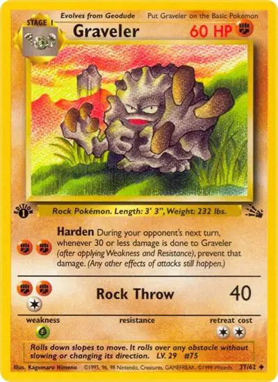 Auction card for Graveler