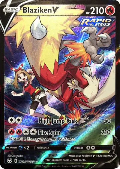 Auction card for Blaziken V