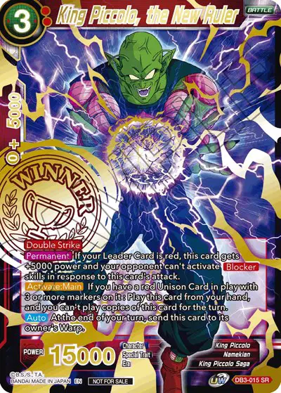King Piccolo, the New Ruler