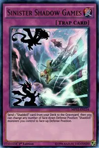 Auction card for Sinister Shadow Games