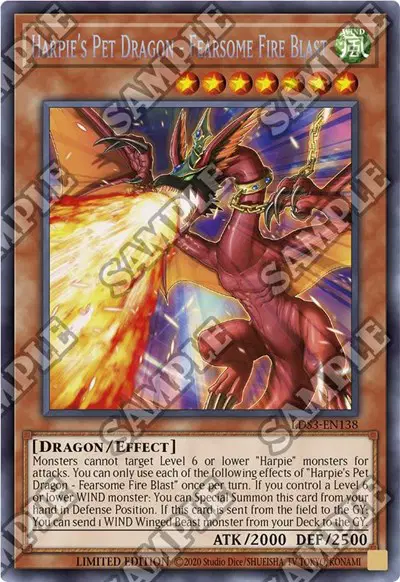 Harpie's Pet Dragon - Fearsome Fire Blast