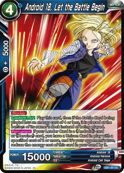 Android 18, Let the Battle Begin
