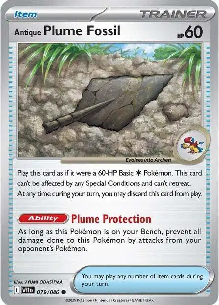Auction card for Antique Plume Fossil