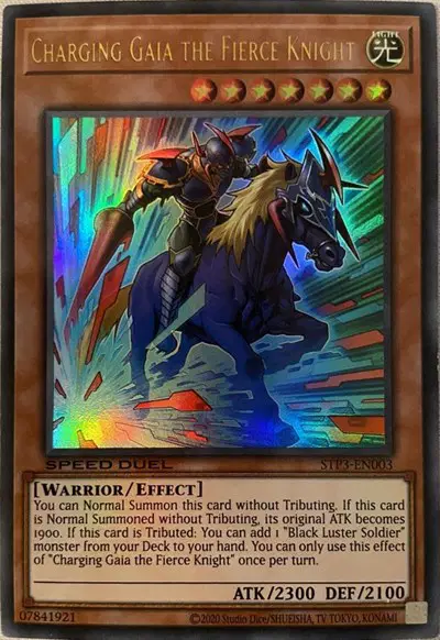 Charging Gaia the Fierce Knight