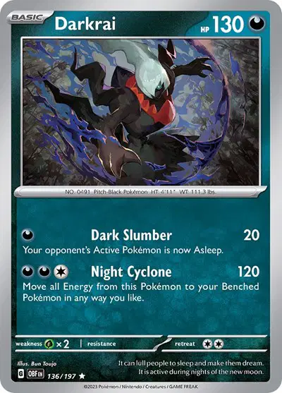 Auction card for Darkrai