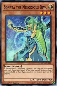 Auction card for Sonata the Melodious Diva