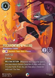 Pocahontas & Meeko - Adventurous Friends