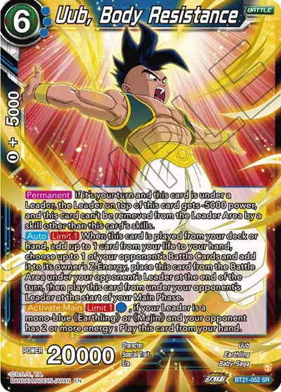 Uub, Body Resistance