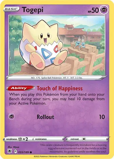 Auction card for Togepi