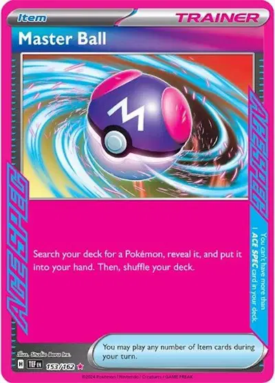 Auction card for Master Ball