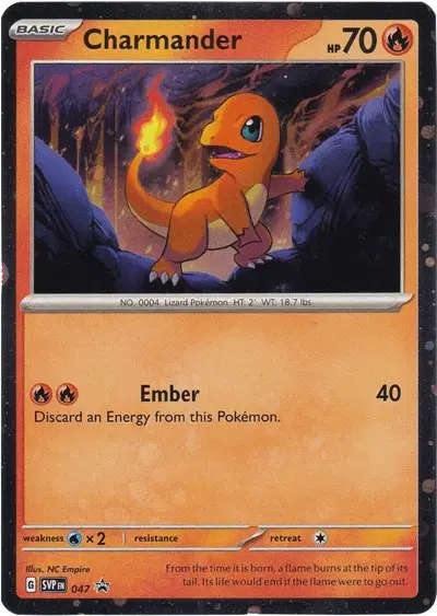 Auction card for Charmander (Cosmos Holo)
