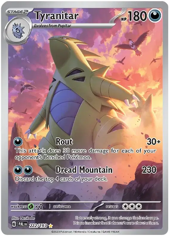 Auction card for Tyranitar