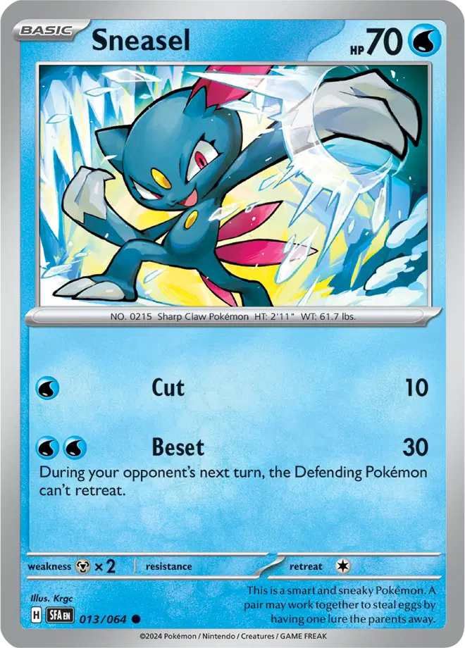 Auction card for Sneasel