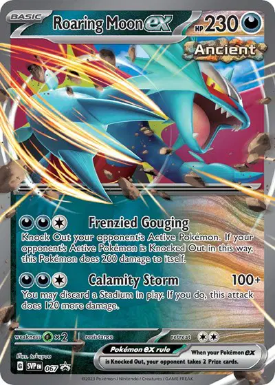 Auction card for Roaring Moon ex