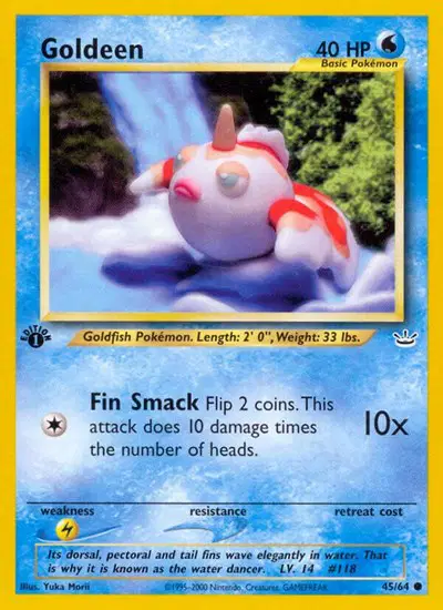 Auction card for Goldeen
