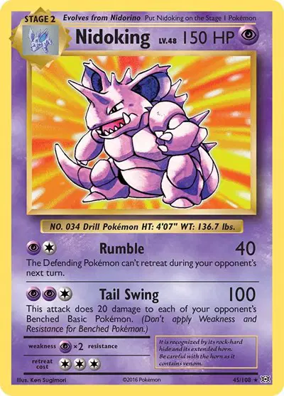 Auction card for Nidoking