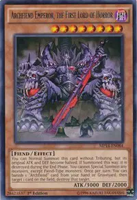 Archfiend Emperor, the First Lord of Horror