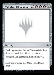 Colorless Ultimatum