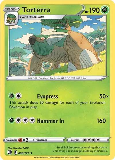 Auction card for Torterra