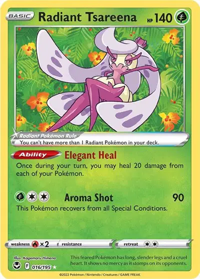 Auction card for Radiant Tsareena