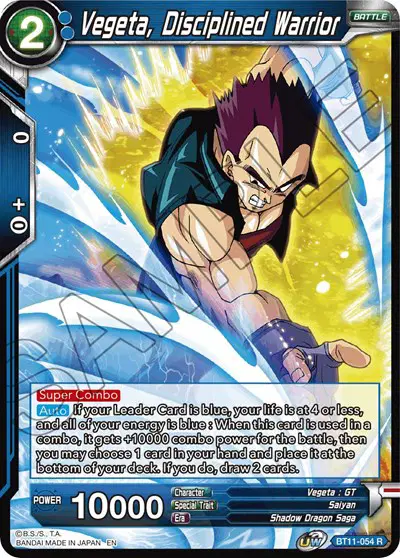 Vegeta, Disciplined Warrior