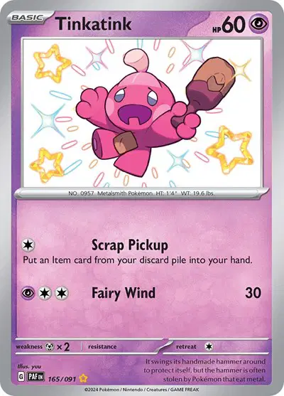 Auction card for Tinkatink