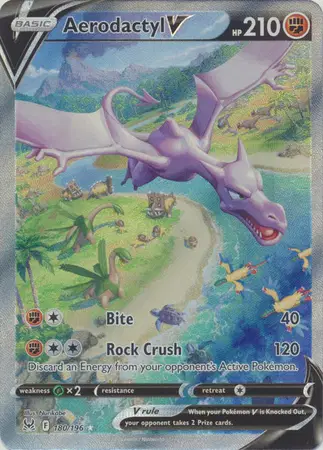 Auction card for Aerodactyl V (Alternate Full Art)