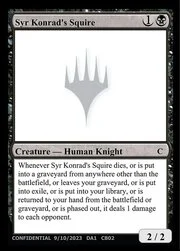Syr Konrad's Squire