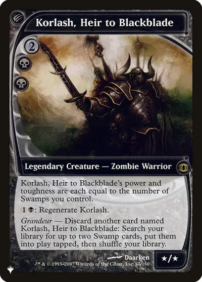 Korlash, Heir to Blackblade