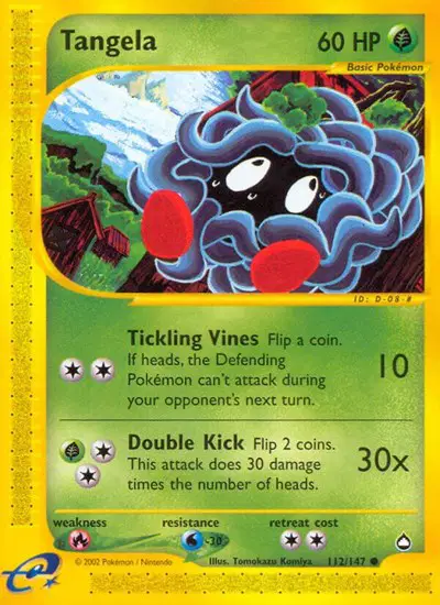 Auction card for Tangela