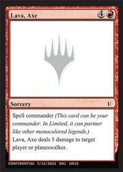 Lava, Axe