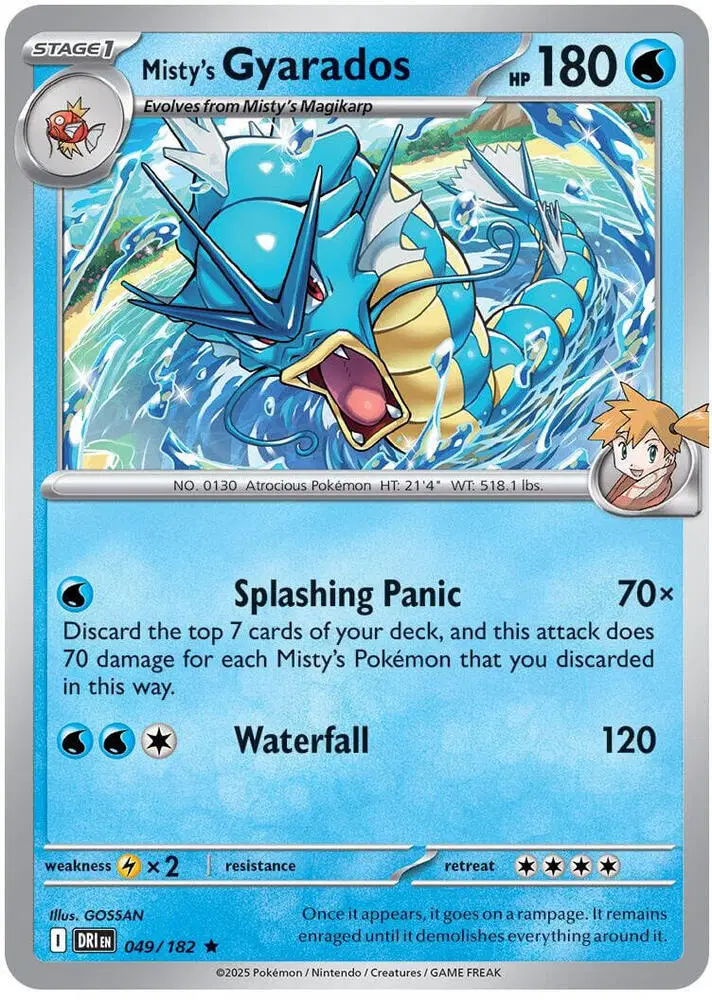 Auction card for Misty's Gyarados