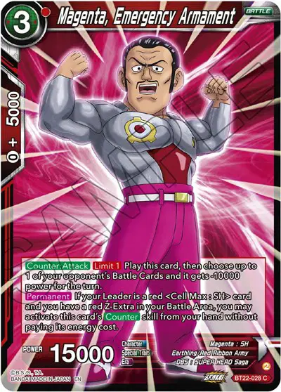 Magenta, Emergency Armament