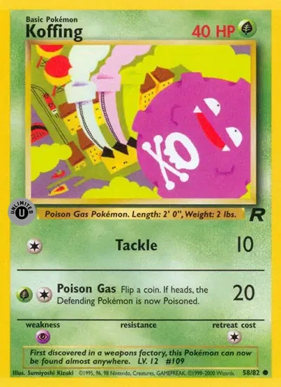 Auction card for Koffing