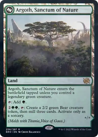 Argoth, Sanctum of Nature // Titania, Gaea Incarnate